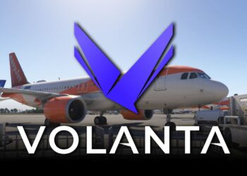 Volanta K Logo and Easyjet A320 in Microsoft Flight Simulator 2024