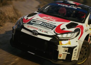 white and red toyota EA Sports WRC