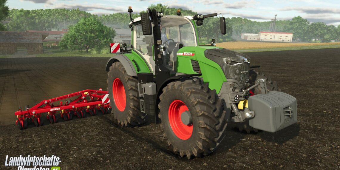 green Fendt tractor Farming Simulator 25
