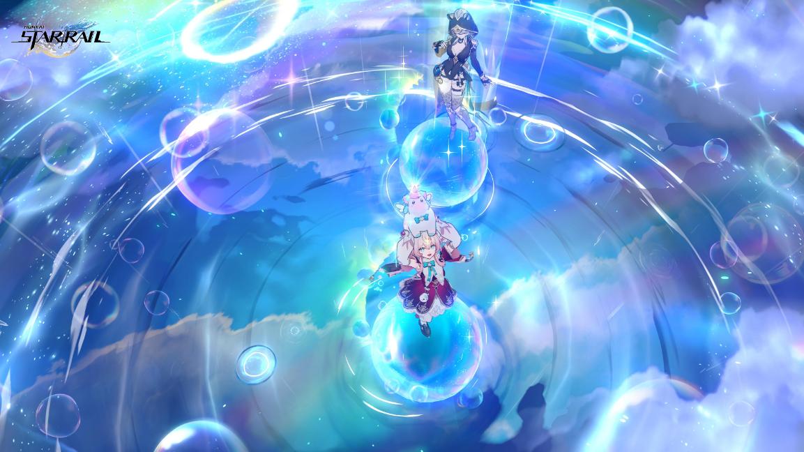 Hyacine healing in Honkai Star Rail