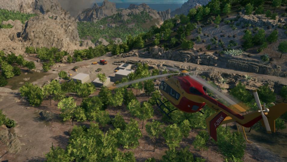 Recue Ops Wildfire helicopter