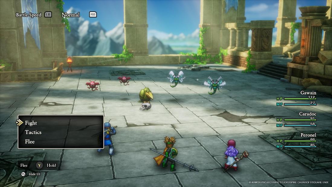 Battle in Dragon Quest 2 HD-2D Remake