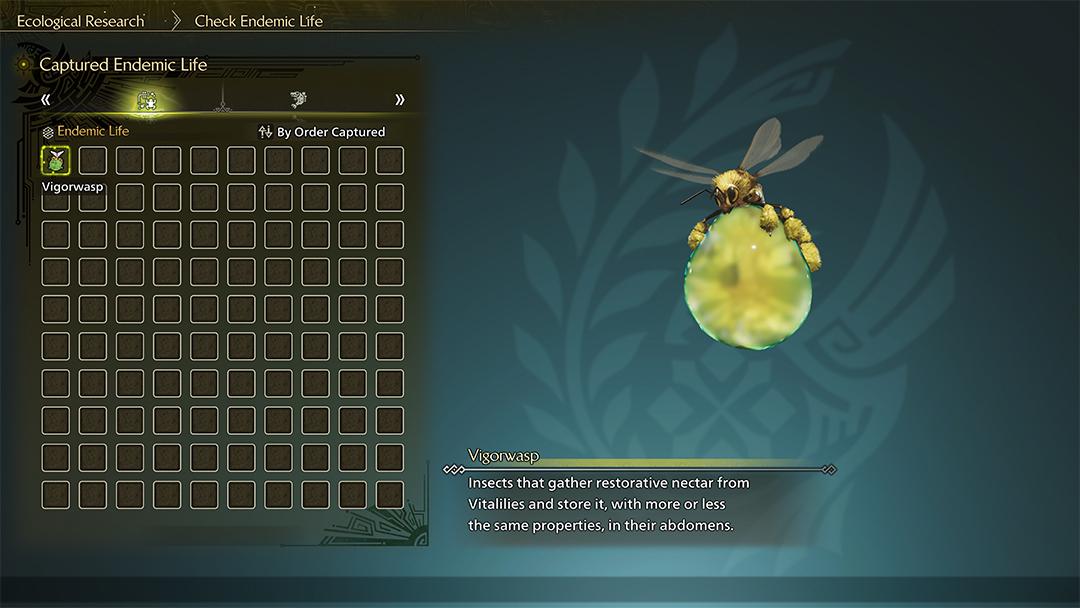 Endemic Life Monster Hunter Wilds