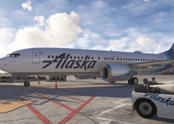 Boeing 737 Max Alaska Airlines in Microsoft Flight Simulator 2024