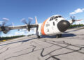 Microsoft Flight Simulator 2024 C130 Hercules in Coast Guard Livery