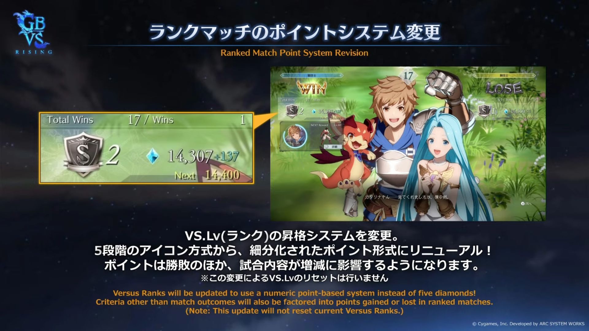 Granblue Fantasy Versus Rising Ranked Rework