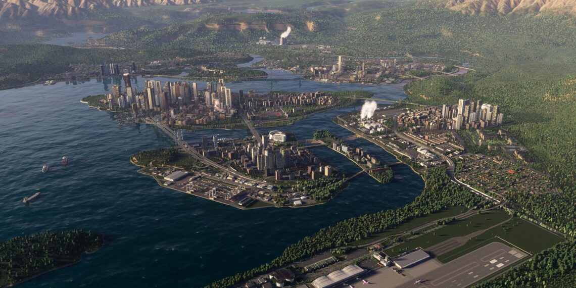 Cities Skylines 2 city on the water