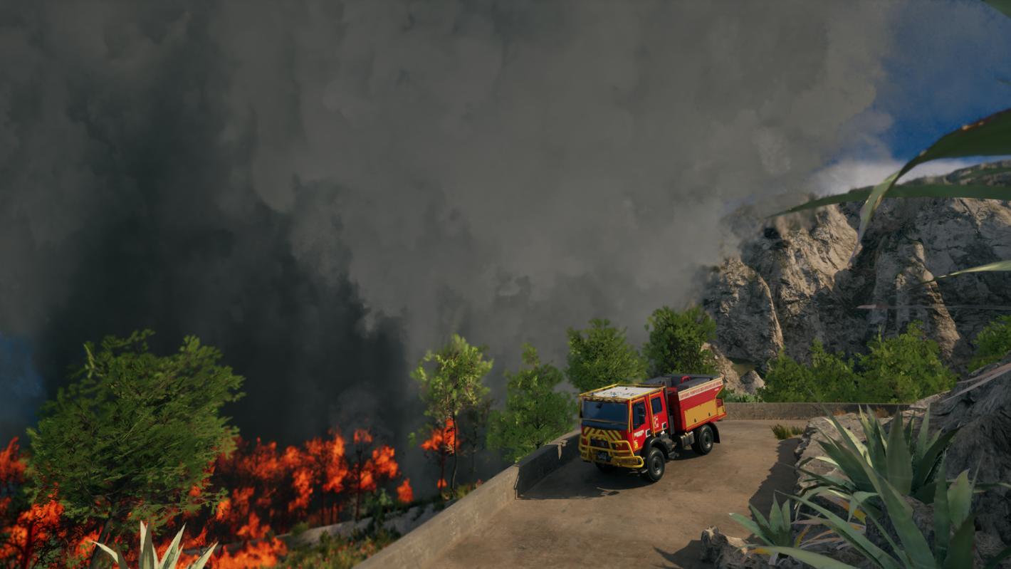 smoke in Rescue Ops Wildfire
