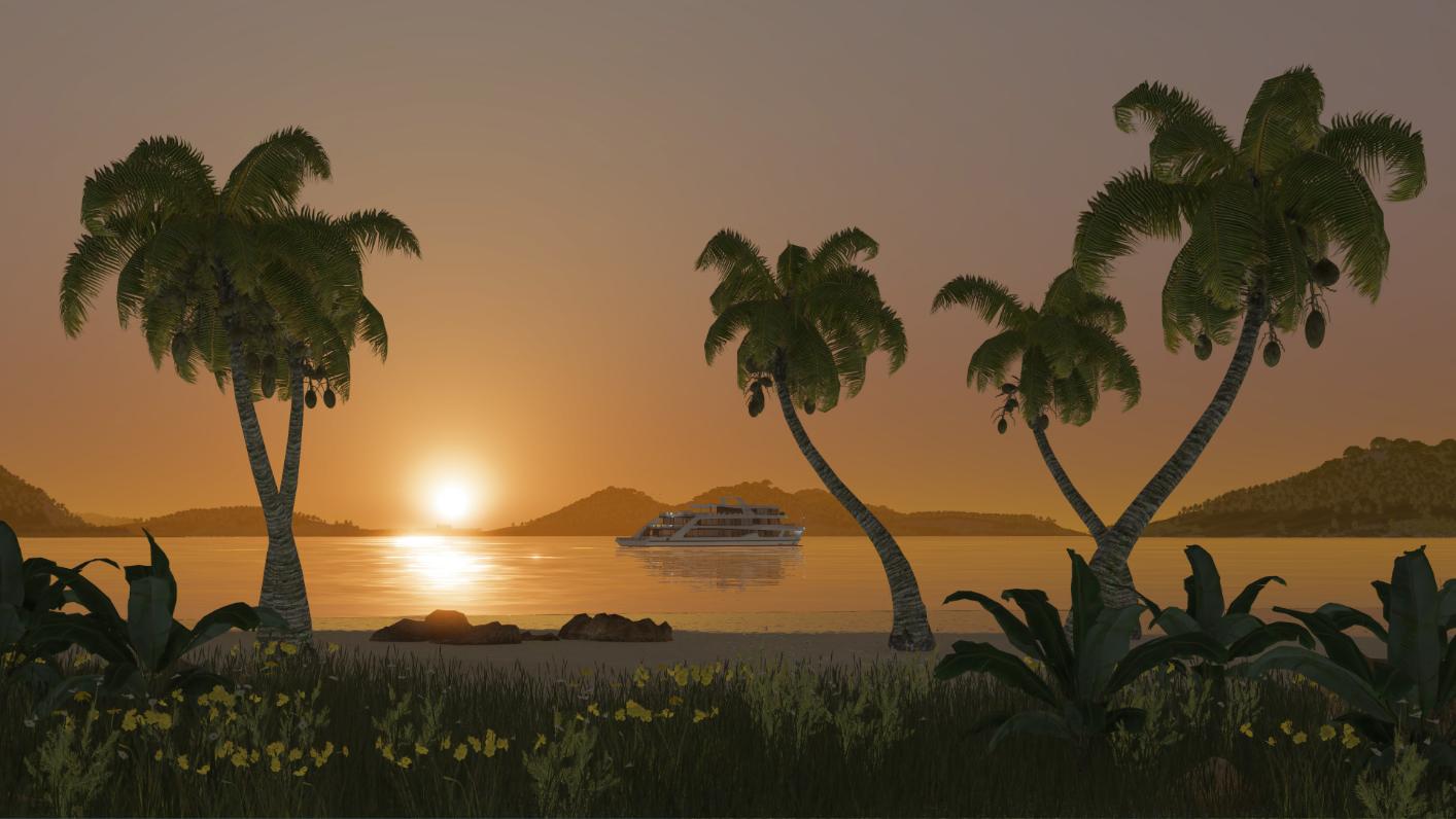beach in Transport Fever 3