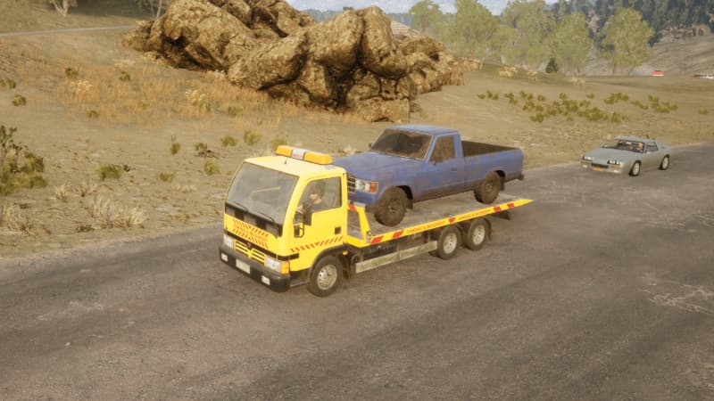Car Dealer Simulator transporting car
