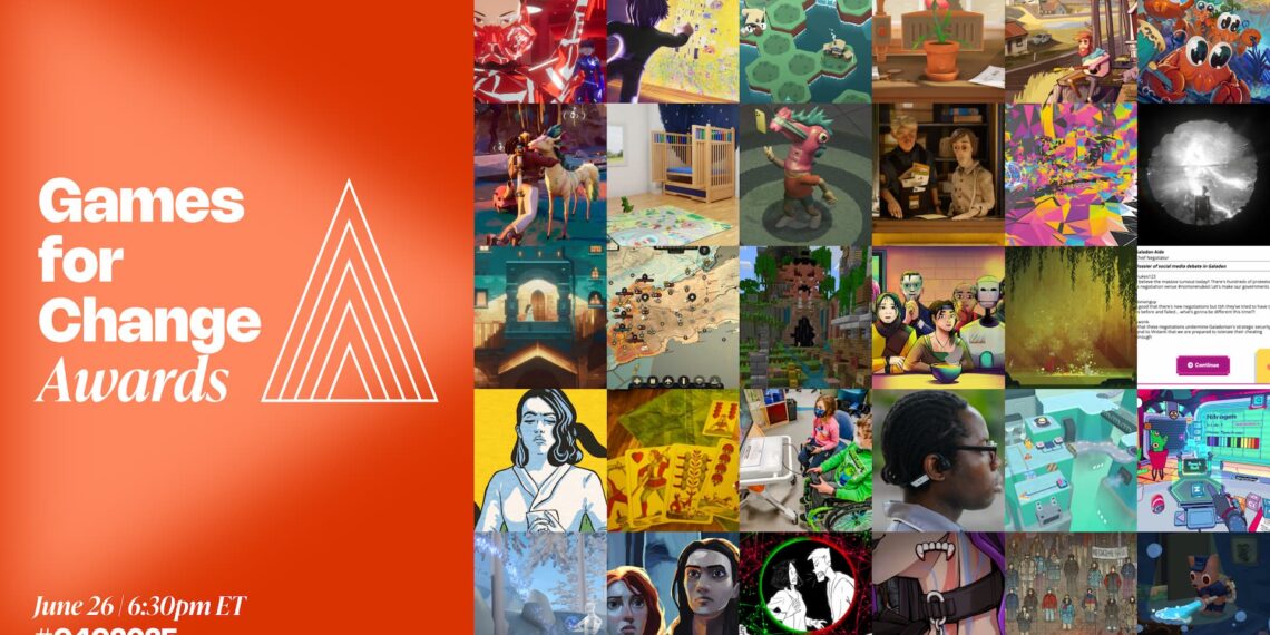 key art for 2025 Games for Change Awards
