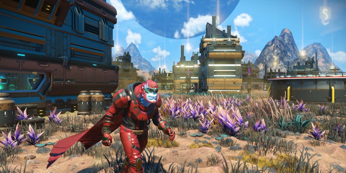 flower fields in No Man's Sky