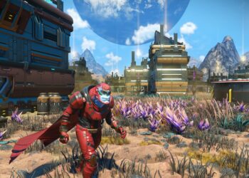 flower fields in No Man's Sky