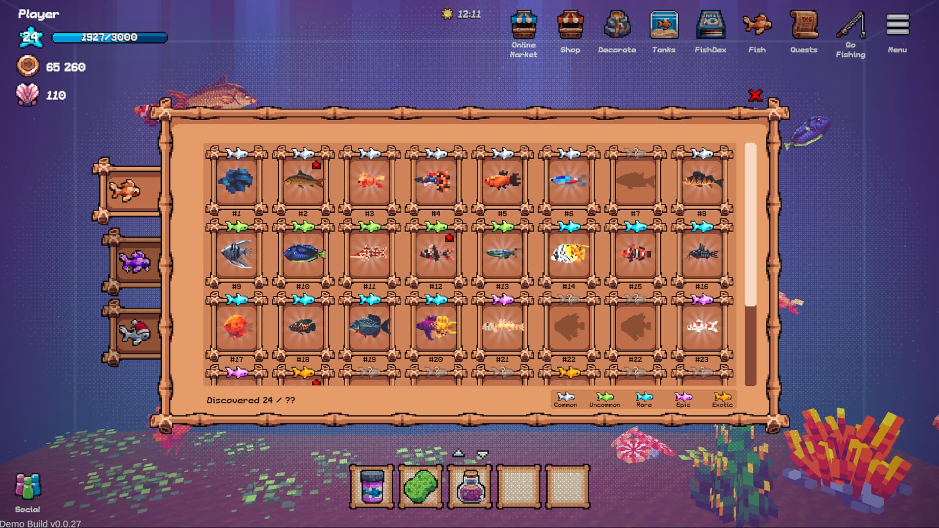 Tiny Aquarium fish collection