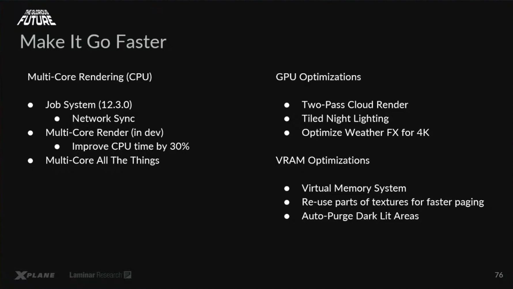 X-Plane Performance Upgrades future
