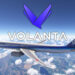 Volanta Logo and 777 flying over Mount Fuji in Microsoft Flight Simulator 2024