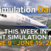 Weekly Flight Simulation News Episode 8 hero screenshot featuring PMDG Boeing 777-300ER in ANA Livery, the Simulation Daily logo and the title and date