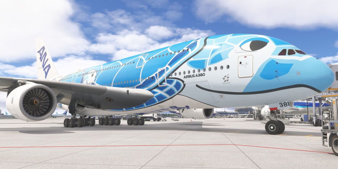 Microsoft Flight Simulator 2024 A380 Flying Honu