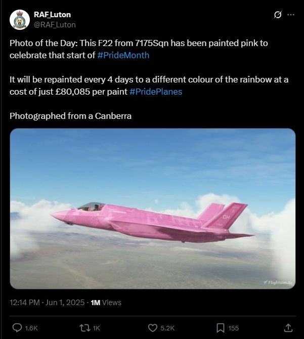 Microsoft Flight Simulator Pink Menace Pride Month Tweet