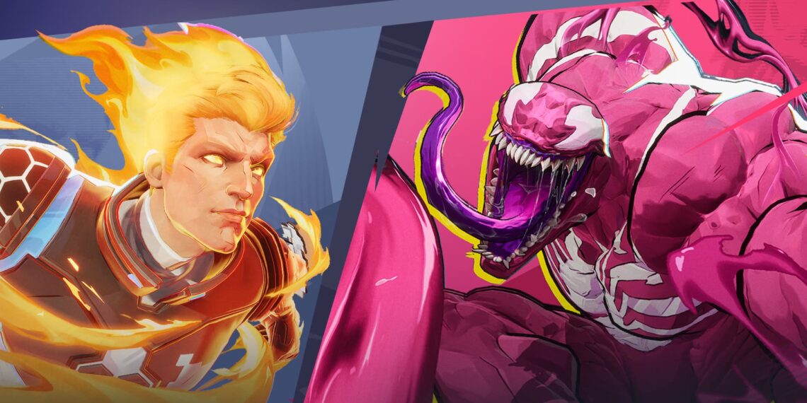 Venom and Human Torch costumes Marvel Rivals