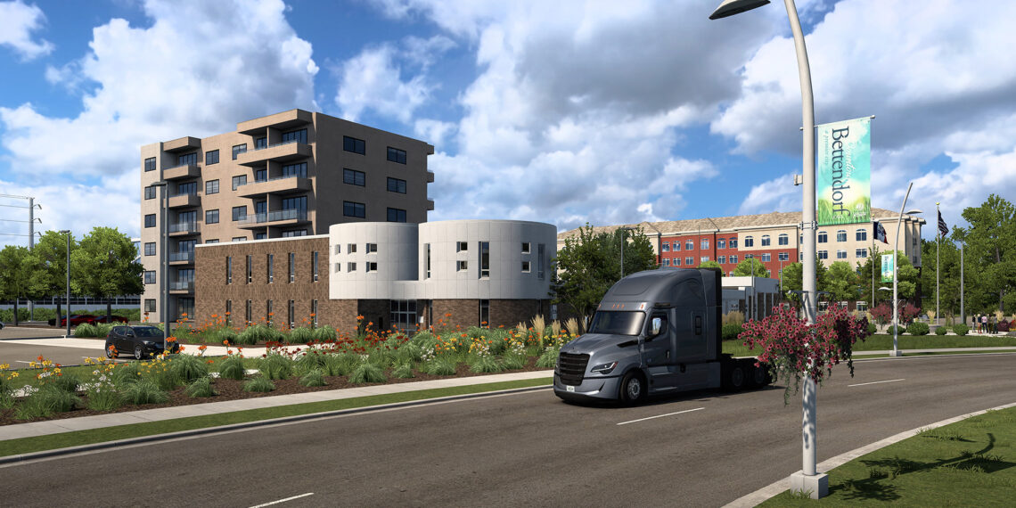 American Truck Simulator Iowa Davenport