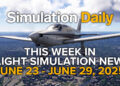This Week in Flight Simulation News Episode 10 Hero Image Featuring Piper Comanche flying over Providence, Rhode Island in Microsoft Flight Simulator 2024