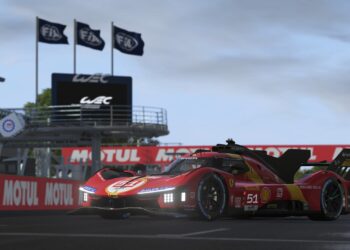 red car in Le Mans Ultimate