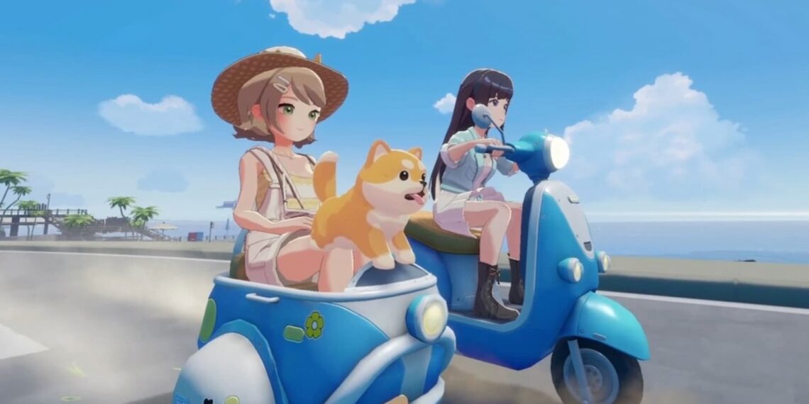 Starsand Island scooter with friends