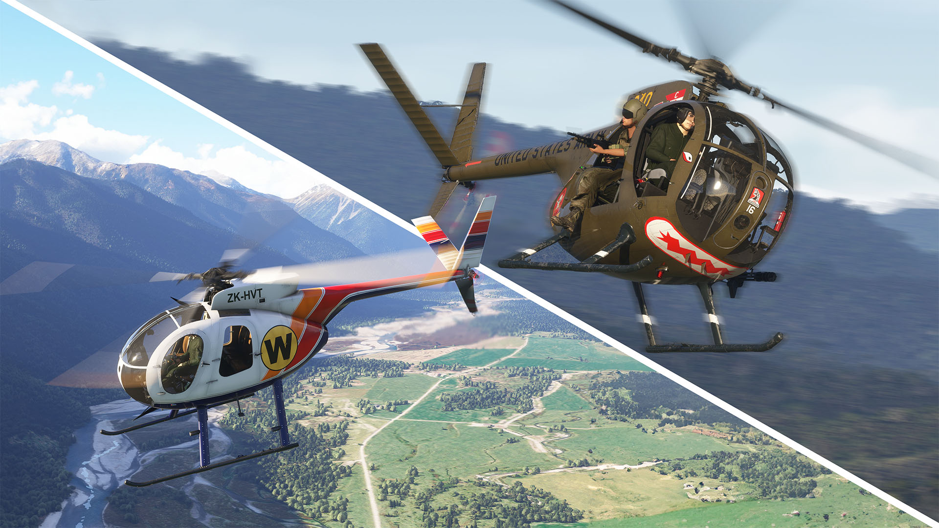Microsoft Flight Simulator 2024 OH6A Cayuse
