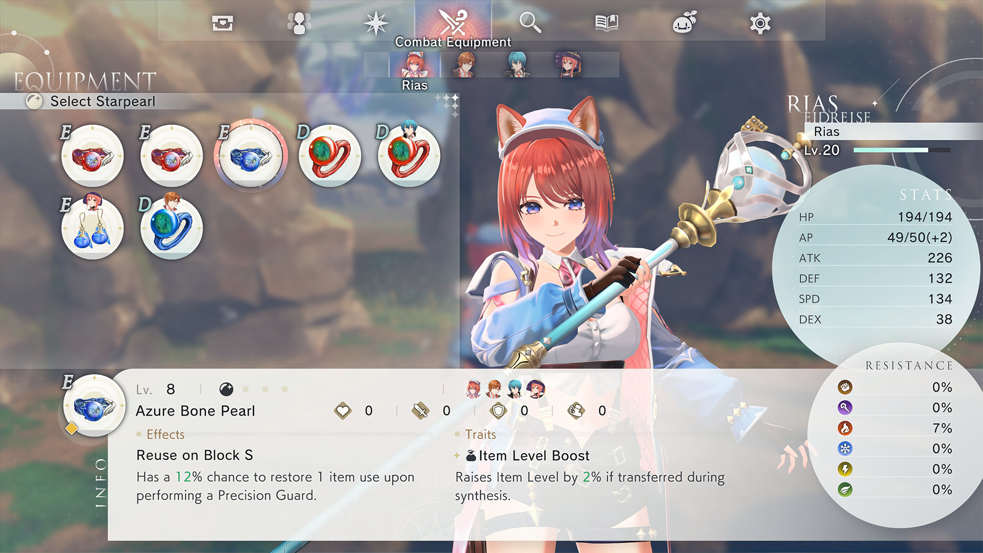 Equipment Atelier Resleriana The Red Alchemist & the White Guardian
