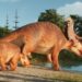 Jurassic World Evolution Triceratops Mom and Cub
