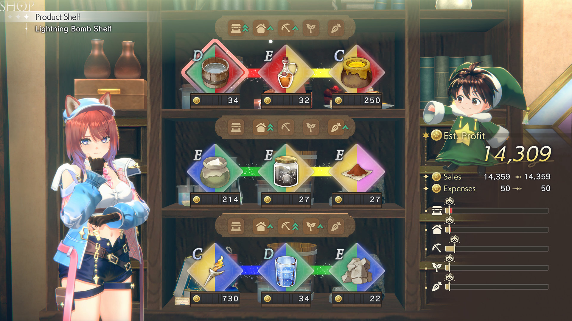 Shop Management_1 Atelier Resleriana The Red Alchemist & the White Guardian