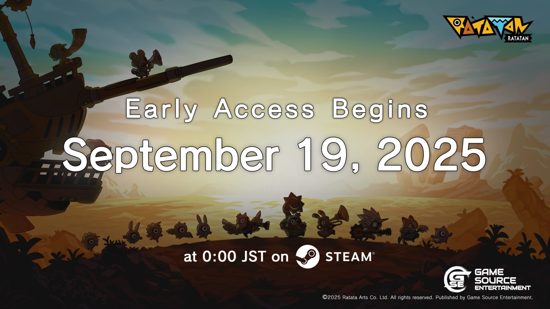 Ratatan Early Access release visual
