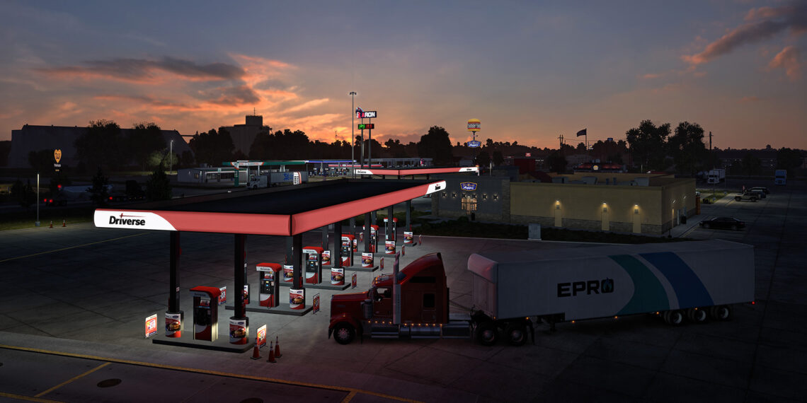 American Truck Simulator Shows Off More Illinois DLC Truck Stops