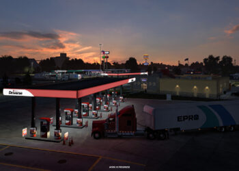 American Truck Simulator Shows Off More Illinois DLC Truck Stops