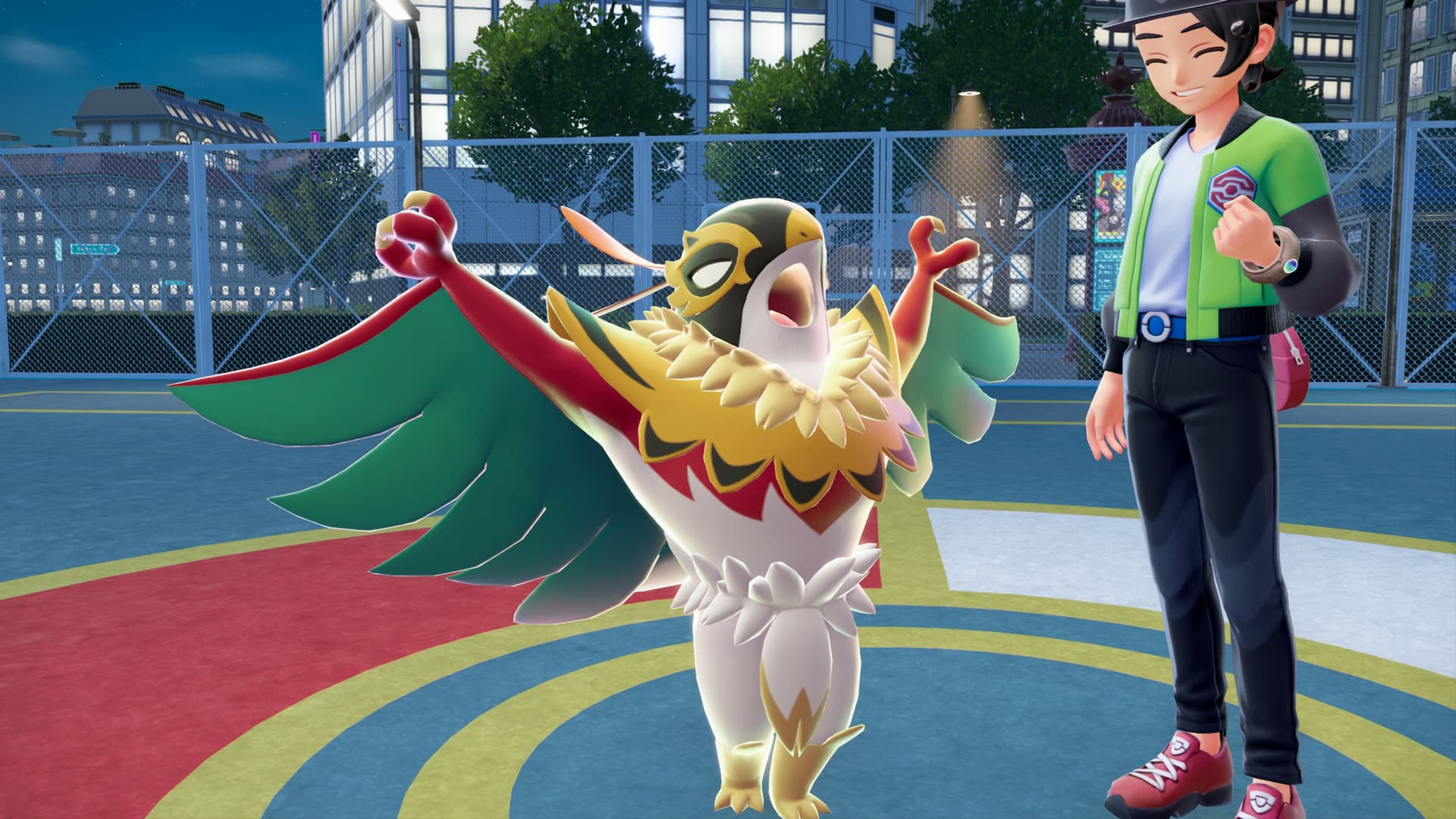 Pokemon Legends Z A Mega Hawlucha showing off