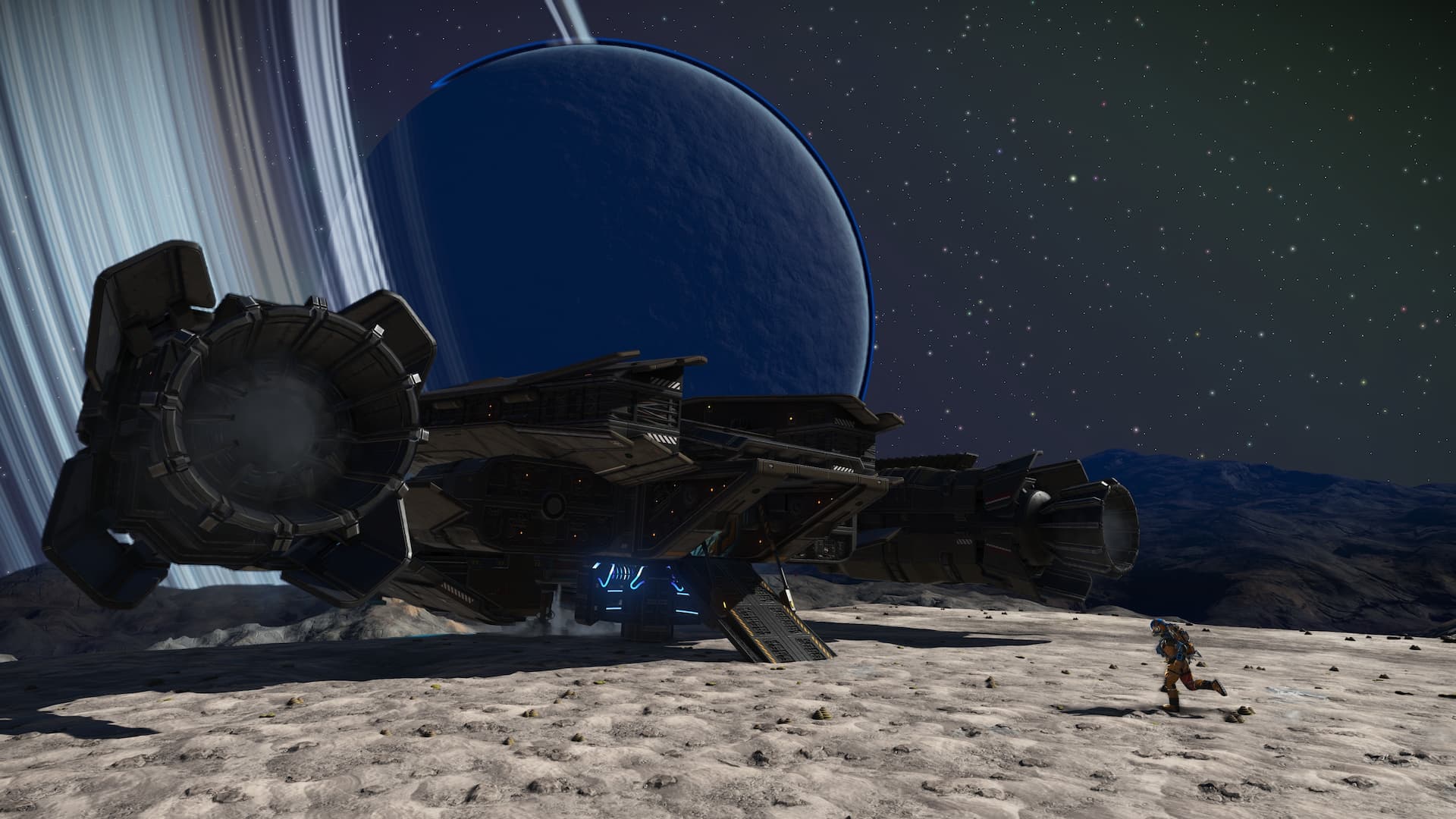 No Man's Sky Corvette parked