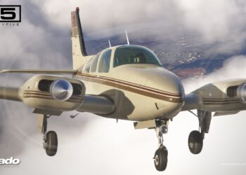 Microsoft Flight Simulator Beechcraft B55