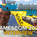 Microsoft Flight Simulator 2024 Gamescom 2025 Interview witth Jorg Neumann and image of the Eurocpter EC135