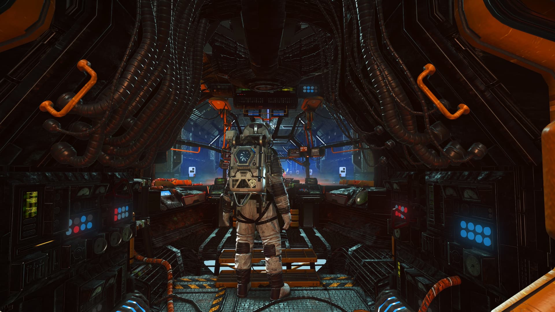 No Man's Sky Corvette cockpit