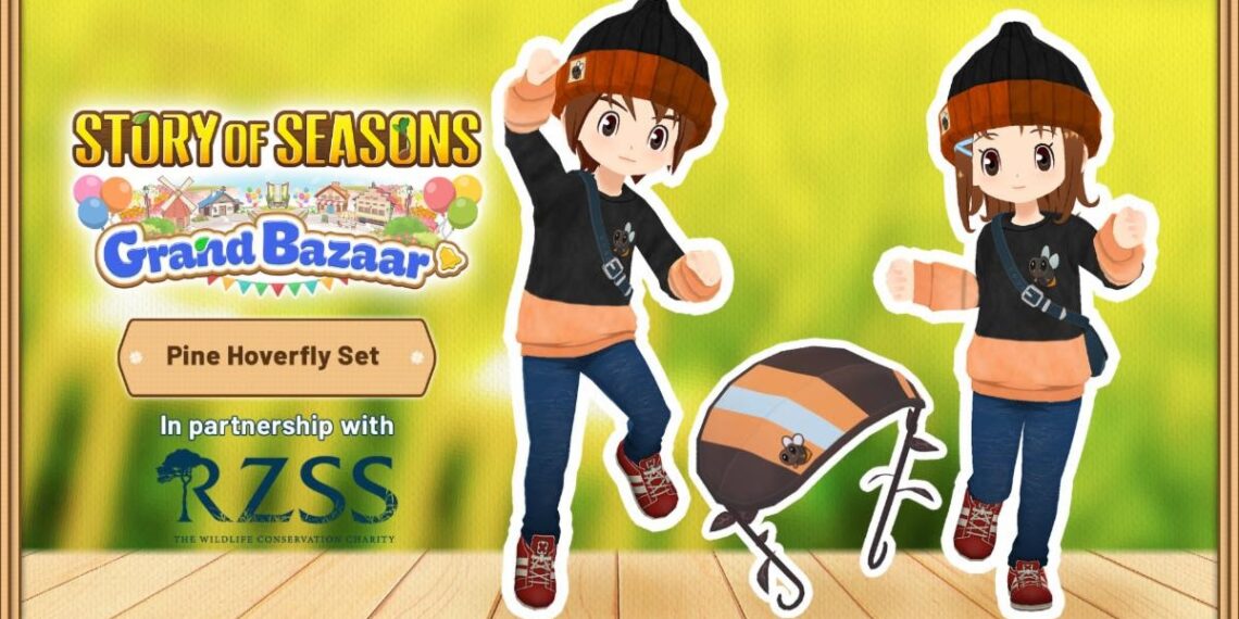 Story of Seasons: Grand Bazaar Announces Hoverfly DLC Pack in Collaboration with RZSS