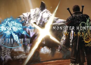 Final Fantasy XIV and Monster Hunter Wilds Collaboration Art
