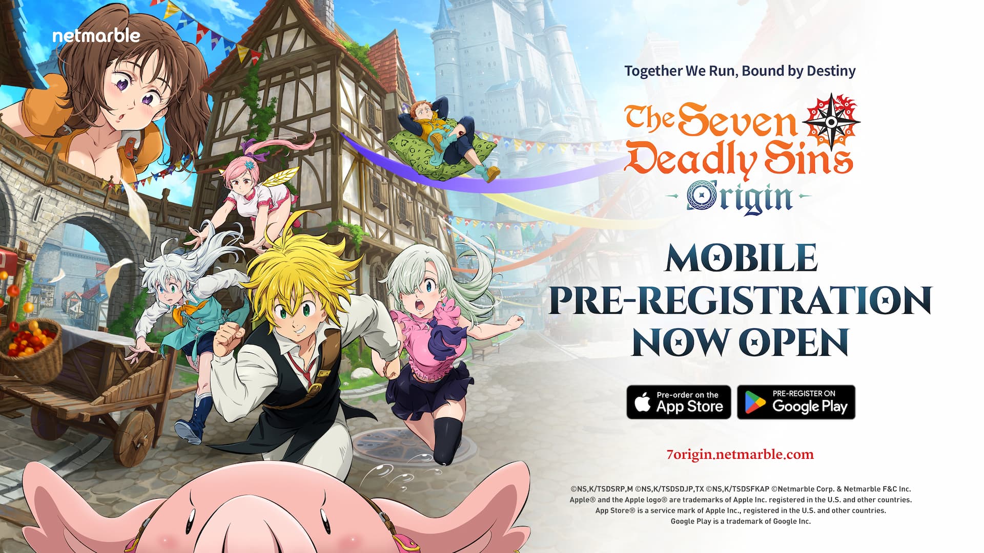 The Seven Deadly Sins Origin mobile pre-registration art
