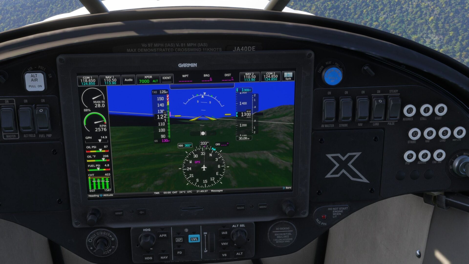 Microsoft Flight Simulator 2024 Jurassic World MFD