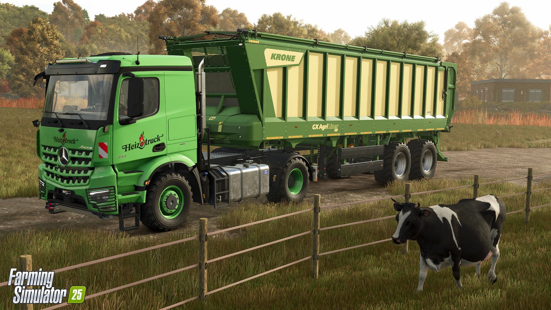 Farming Simulator Content Update 3 cow and machine