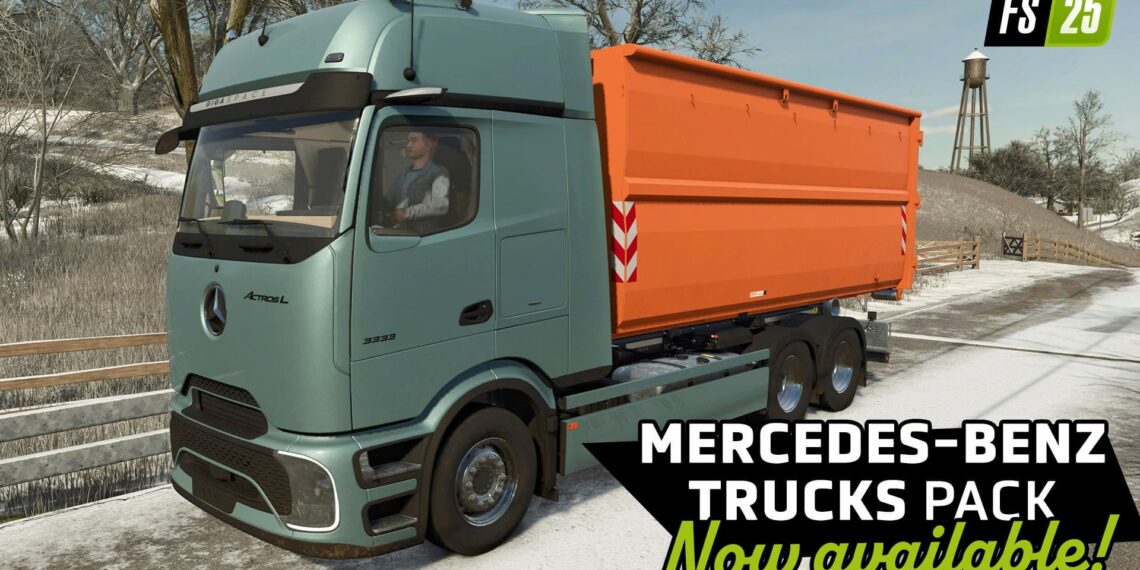 Mercedes-Benz Truck Pack Farming Simulator 25 released