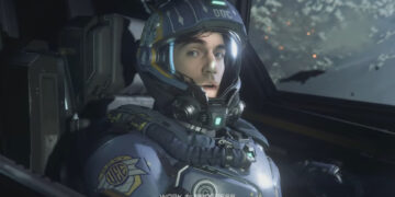 Henry Cavill in the Star Citizen single player campaign Squadron 42.