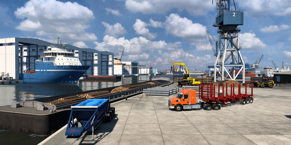American Truck Simulator Louisiana Port Fourchon