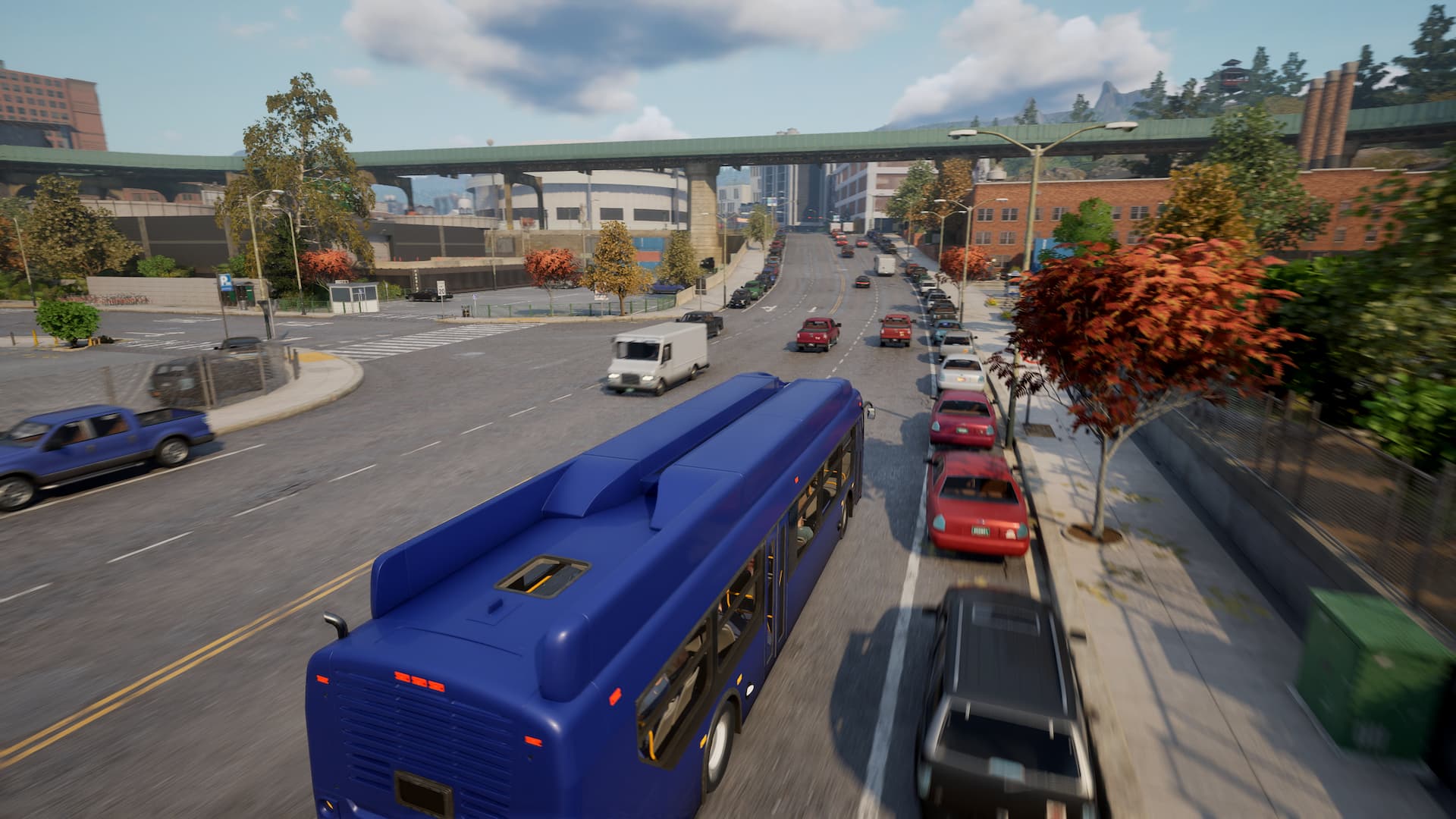 Bus Bound driving in day