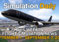 This Week in Flight Simulation News 20 Hero Image with Fenix Airbus A320 taking off from Tokyo Haneda in Starflyer livery in Microsoft Flight Simulator 2024, with Simulation Daily Logo, and title